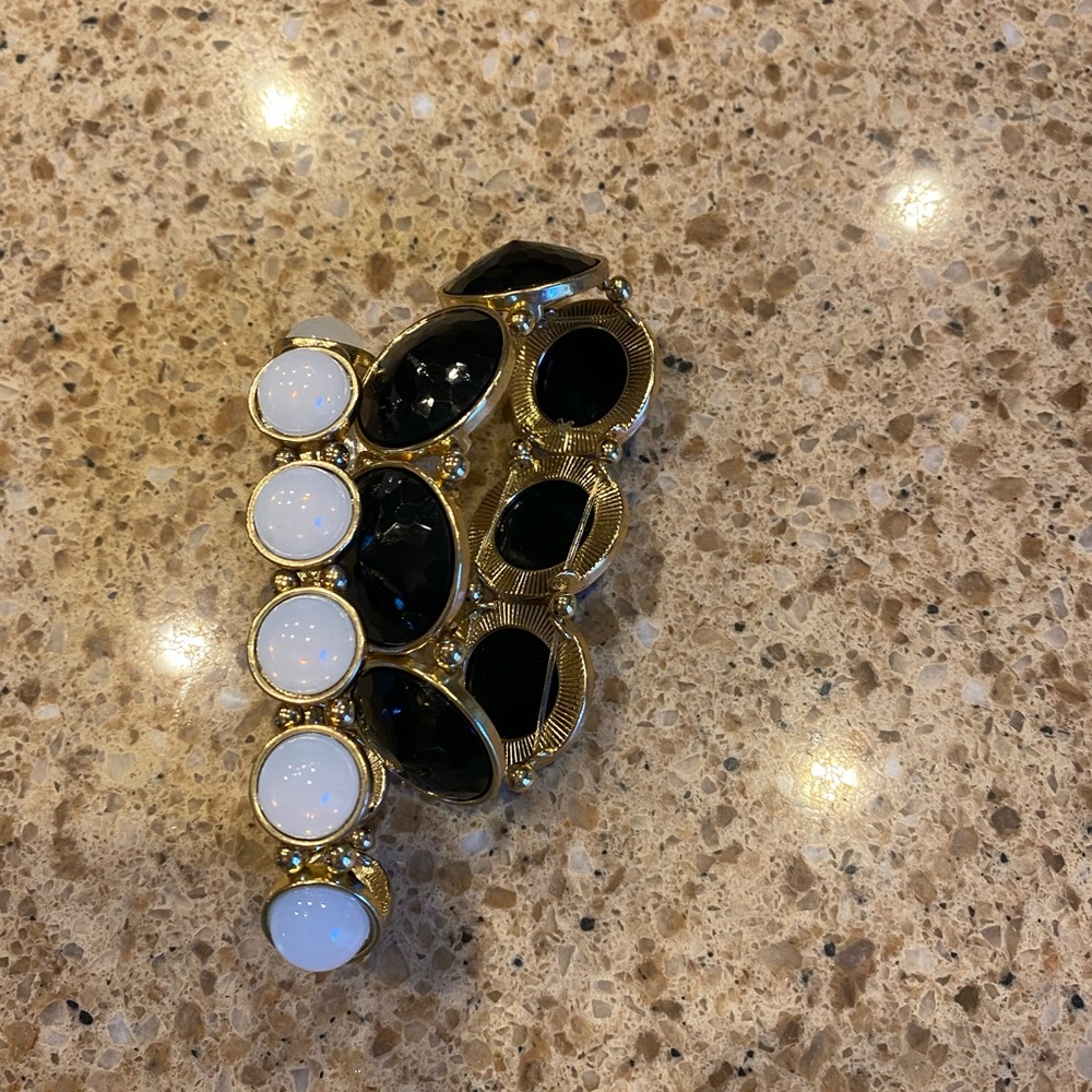 Two stretch bracelets